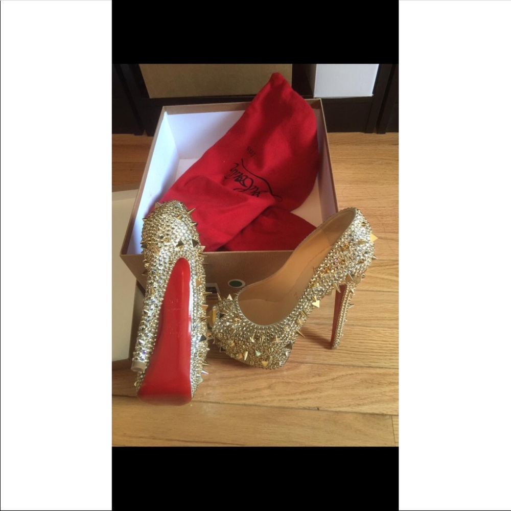 Christian Louboutin Highness Strass 160mm Peep toe